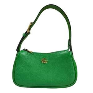 GUCCI Authentic Green Leather GG Marmont Bag